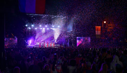 The stage at the One Philly Unity Concert