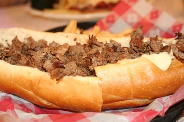 a Philadelphia Cheesesteak